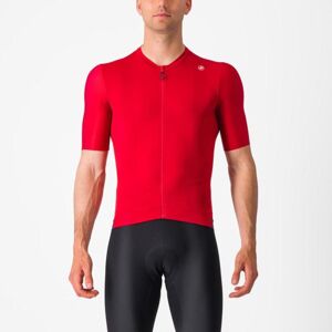 CASTELLI Cyklistický dres s krátkým rukávem - ESPRESSO - červená XS