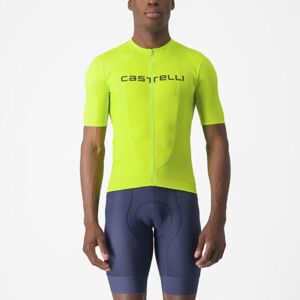 CASTELLI Cyklistický dres s krátkým rukávem - PROLOGO LITE - žlutá