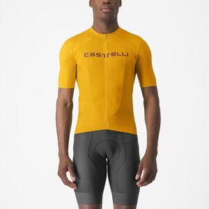CASTELLI Cyklistický dres s krátkým rukávem - PROLOGO LITE - žlutá 2XL