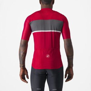 CASTELLI Cyklistický dres s krátkým rukávem - TRADIZIONE - červená S