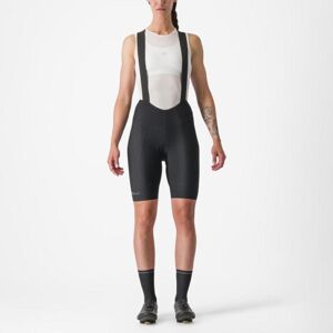 CASTELLI Cyklistické kalhoty krátké s laclem - ESPRESSO W DT - černá S