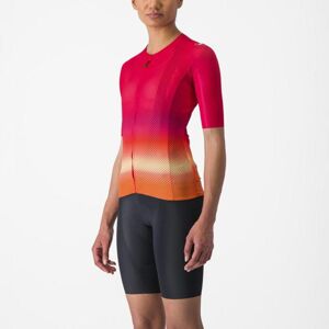 CASTELLI Cyklistický dres s krátkým rukávem - CLIMBER'S 4.0 W - červená M