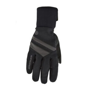 AGU Cyklistické rukavice dlouhoprsté - WEATHERPROOF - černá M