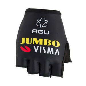 Agu Cyklistické rukavice krátkoprsté - JUMBO-VISMA 2021 - černá M