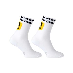AGU Cyklistické ponožky klasické - JUMBO-VISMA 2022 - bílá L-XL