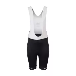 AGU Cyklistické kalhoty krátké s laclem - REPLICA VISMA | LEASE A BIKE K 2024 - černá/bílá 140 cm