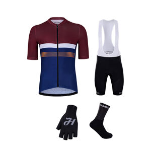 HOLOKOLO Cyklistický mega set - SPORTY - černá/modrá/bordó