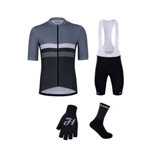 HOLOKOLO Cyklistický mega set - SPORTY - šedá/černá