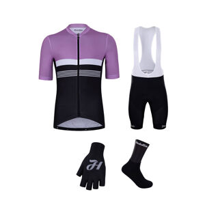 HOLOKOLO Cyklistický mega set - SPORTY - růžová/černá
