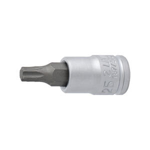 UNIOR hlavice - TORX 1/4", TX 25 - stříbrná