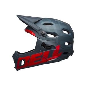 BELL Cyklistická přilba - SUPER DH SPHERICAL - modrá/červená (55–59 cm)
