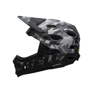BELL Cyklistická přilba - SUPER DH SPHERICAL - černá/šedá (55–59 cm)