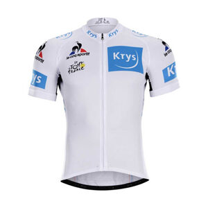 BONAVELO Cyklistický dres s krátkým rukávem - TOUR DE FRANCE  - bílá L