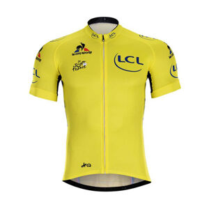 BONAVELO Cyklistický dres s krátkým rukávem - TOUR DE FRANCE  - žlutá