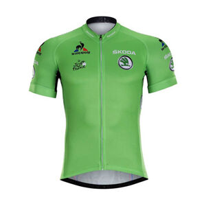 BONAVELO Cyklistický dres s krátkým rukávem - TOUR DE FRANCE - zelená 6XL