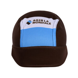 BONAVELO Cyklistická bandana - AG2R 2019 - modrá/bílá/hnědá