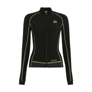 Biemme Cyklistický dres s dlouhým rukávem zimní - FLEX LADY WINTER  - zelená/černá 2XS