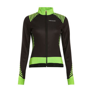 Biemme Cyklistický dres s dlouhým rukávem zimní - SHARP LADY WINTER - zelená/černá 2XS