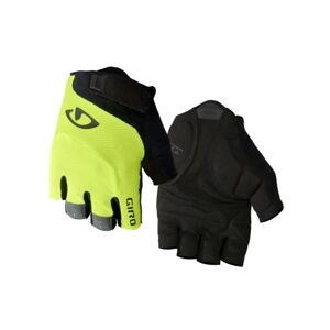 GIRO Cyklistické rukavice krátkoprsté - BRAVO - žlutá XL