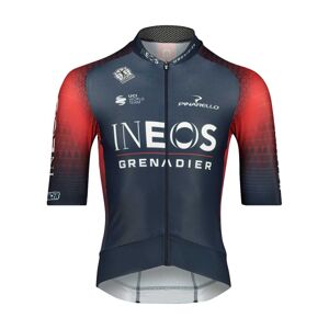 Bioracer Cyklistický dres s krátkým rukávem - INEOS GRENADIERS '22 - červená/modrá XL