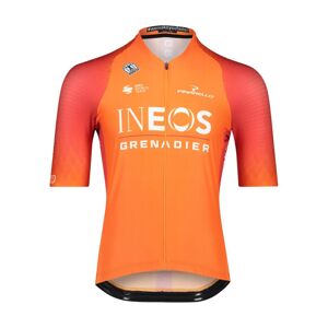 BIORACER Cyklistický dres s krátkým rukávem - INEOS GRENADIERS '22 - oranžová/červená M