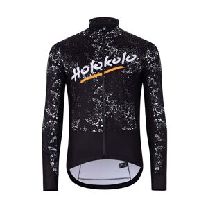 HOLOKOLO Cyklistická zateplená bunda - GRAFFITI - černá XS