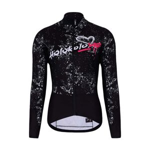 HOLOKOLO Cyklistická zateplená bunda - GRAFFITI LADY - černá XS