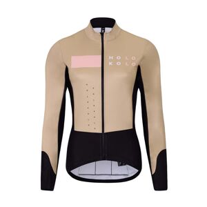 HOLOKOLO Cyklistická zateplená bunda - ELEMENT LADY - béžová/hnědá XS