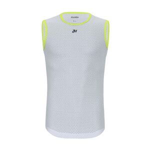 HOLOKOLO Cyklistické triko bez rukávů - AIR LADY - šedá/žlutá XL-2XL