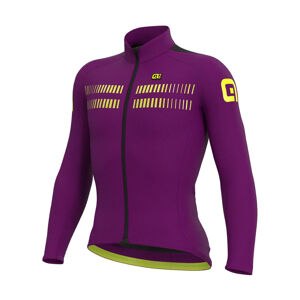 ALÉ Cyklistický dres s dlouhým rukávem letní - WARM AIR SUMMER - fialová
