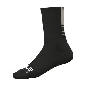 ALÉ Cyklistické ponožky klasické - LIGHT - černá/šedá L