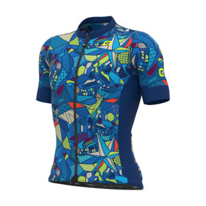 ALÉ Cyklistický dres s krátkým rukávem - OVER PRAGMA - modrá XL