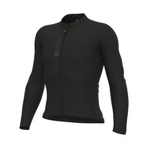 ALÉ Cyklistický dres s dlouhým rukávem letní - PRAGMA COLOR BLOCK - černá L