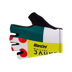 SANTINI Cyklistické rukavice krátkoprsté - TDF COMBO - vícebarevná M