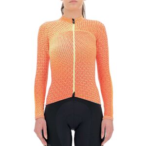 UYN Cyklistický dres s dlouhým rukávem zimní - SPECTRE LADY WINTER - oranžová XS
