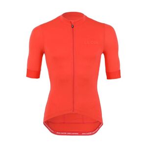 LE COL Cyklistický dres s krátkým rukávem - PRO ECO - oranžová 2XL