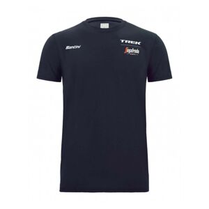 SANTINI Cyklistické triko s krátkým rukávem - TREK SEGAFREDO 2023 - modrá L