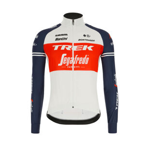 SANTINI Cyklistická větruodolná bunda - TREK SEGAFREDO 2020 - modrá/červená/bílá