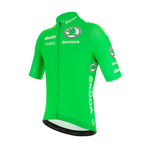 Santini Cyklistický dres s krátkým rukávem - LA VUELTA 2020 - zelená S