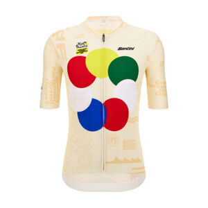 SANTINI Cyklistický dres s krátkým rukávem - TDF GRAND DÉPART - vícebarevná 2XL