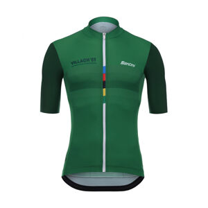 SANTINI Cyklistický dres s krátkým rukávem - CROWN - zelená