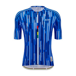 SANTINI Cyklistický dres s krátkým rukávem - UCI SALO' DEL GARDA 1962 - modrá XL