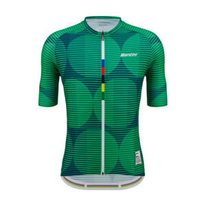 SANTINI Cyklistický dres s krátkým rukávem - UCI COLORADO 1986 - zelená L