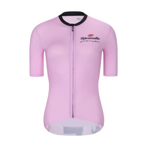 RIVANELLE BY HOLOKOLO Cyklistický dres s krátkým rukávem - VOGUE - růžová/černá L