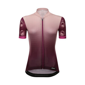 Santini Cyklistický dres s krátkým rukávem - VOLO LADY - růžová