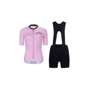 RIVANELLE BY HOLOKOLO Cyklistický krátký dres a krátké kalhoty - VOGUE  - růžová/černá