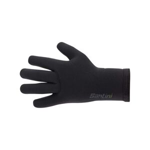 SANTINI Cyklistické rukavice dlouhoprsté - SHIELD NEOPRENE - černá XL