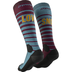 Dynafit FT Graphic Socks 35-38 vínová/tyrkysová