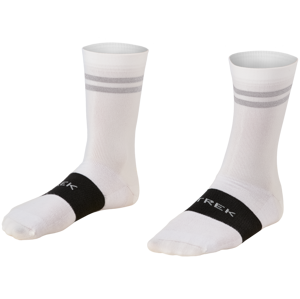 Trek Race Reflective Crew Cycling Sock M bílá
