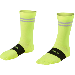 Trek Race Reflective Crew Cycling Sock S žlutá
